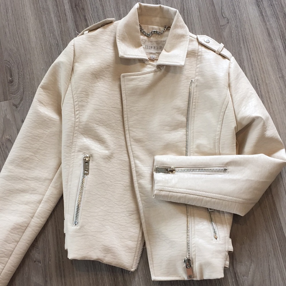 Faux leather jacket